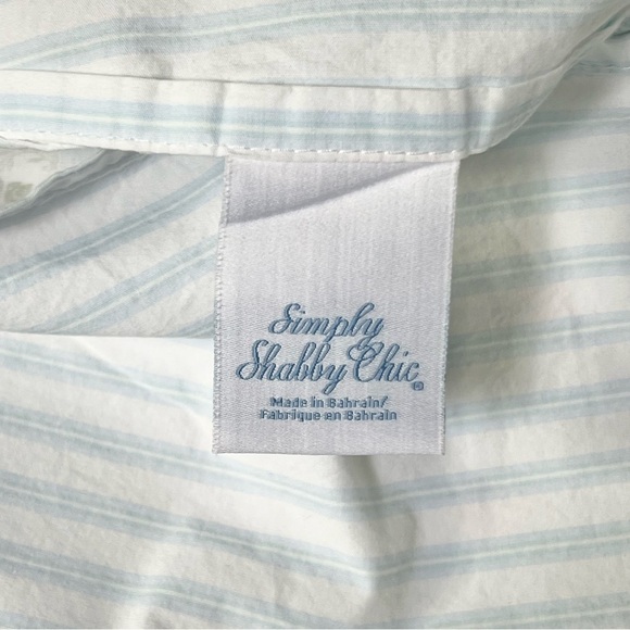 2 Simply Shabby Chic Window Box Light Blue Stripe Flowers
Pillow Shams Ruffled - Picture 7 of 8